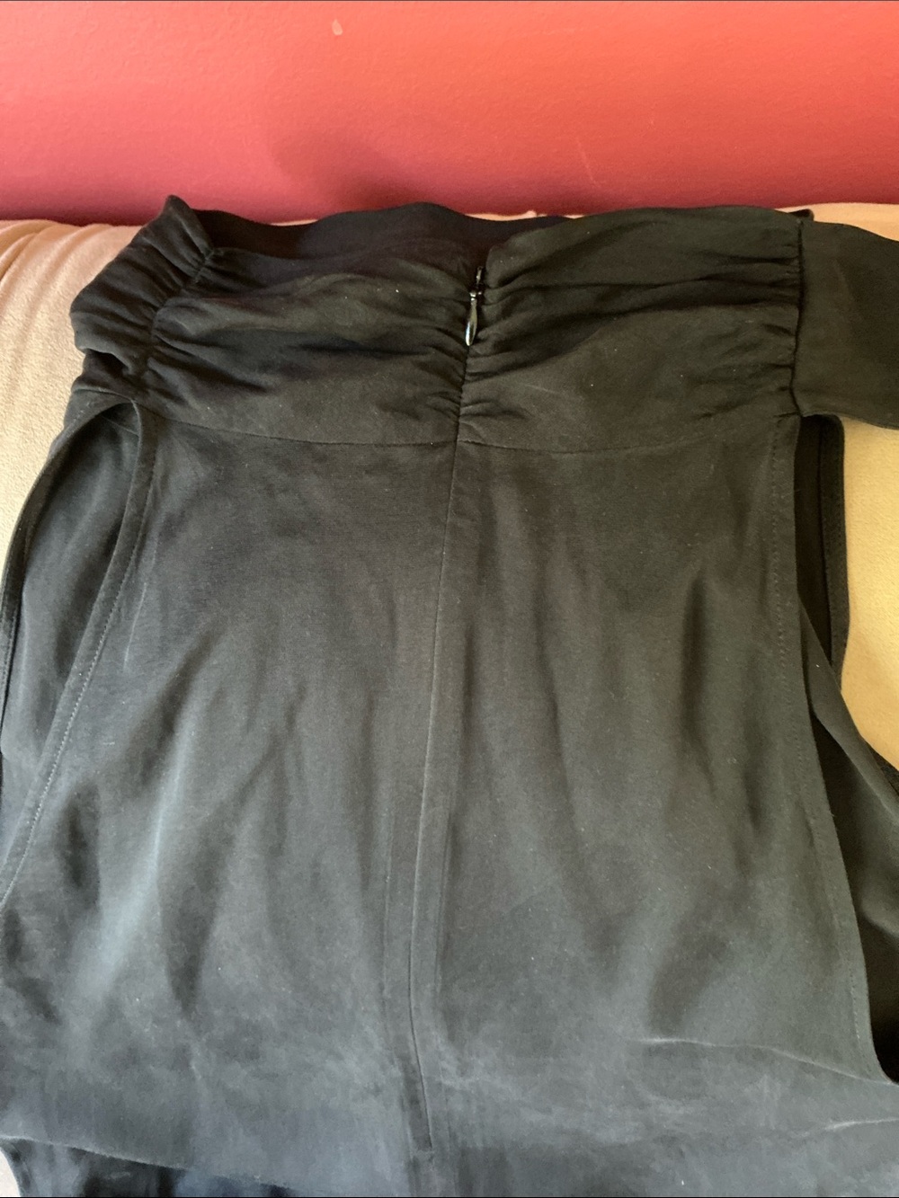 St. John Silk Sleeveless High-Neck Camisole with Neck Tie - Picture 6 of 7